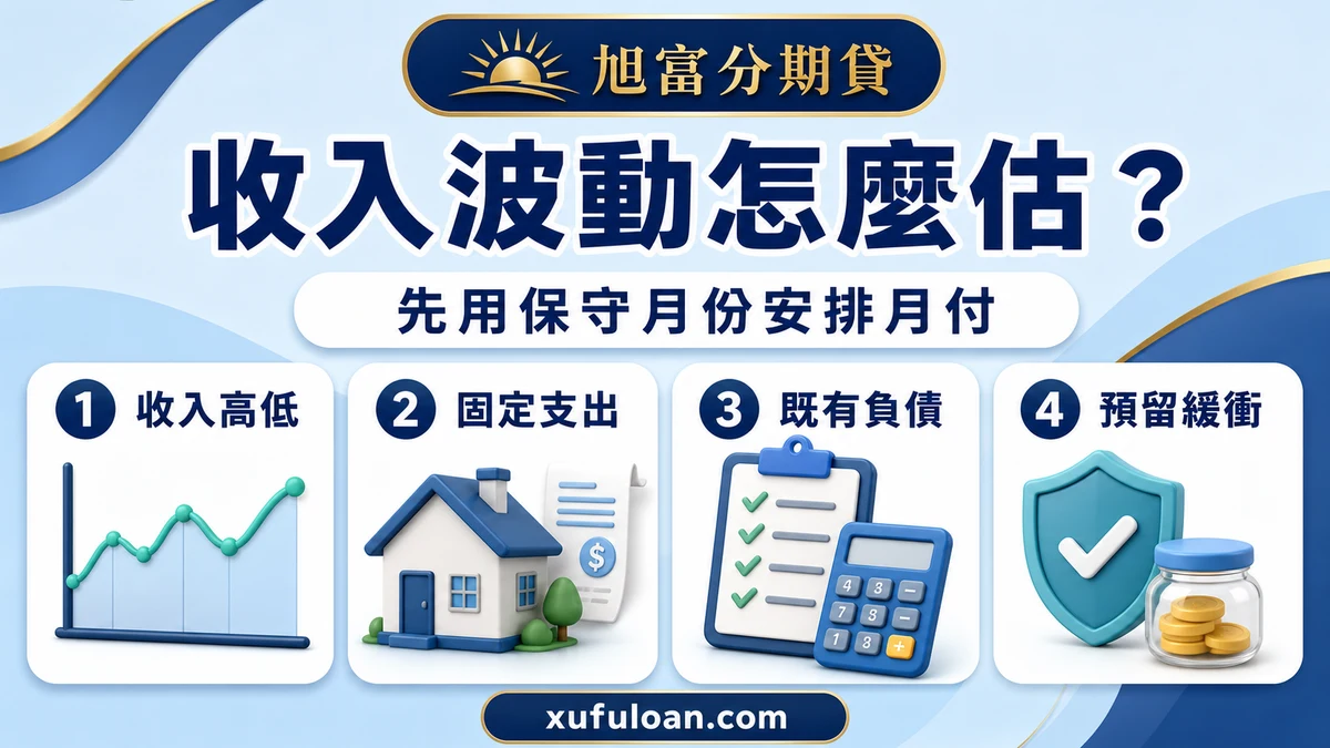 收入有波動時,先檢視收入高低、固定支出、既有負債與緩衝空間。